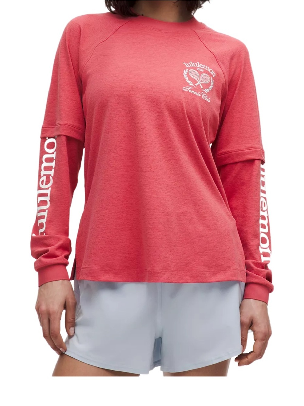 Lululemon NWOT Layered Long Sleeve Tee Tennis Club in Red Size 8
